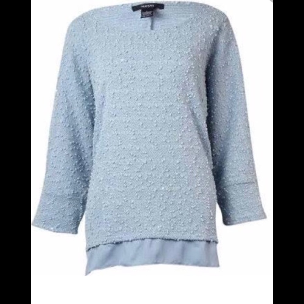 Light Blue Sweater Alfani Woman Size 2X